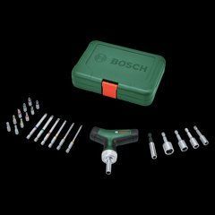 Набір біт для викрутки з тріскачкою і T-подібною ручкою BOSCH (1600A02Z9T)