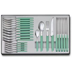 Столовий набір Victorinox Swiss Modern Table Set, 24 предмета (Vx69096.12W41.24), Мятный