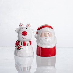 Набор для специй из фарфора New Year 2 баночки по 100 мл CR-1-36