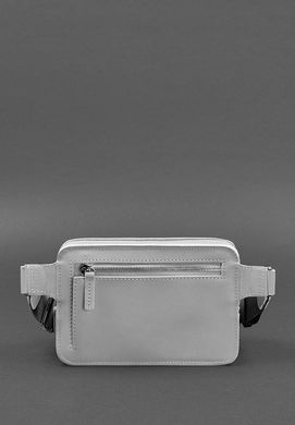 Шкіряна жіноча поясна сумка Dropbag Mini сіра, натуральна шкіра Krast