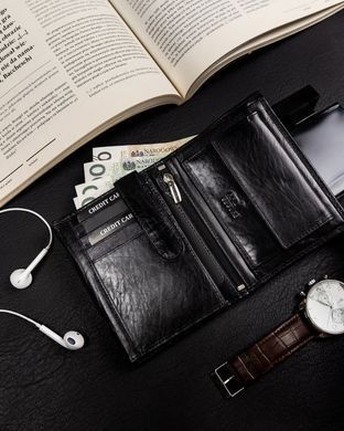 Кошелек мужской кожаный Badura B-N104-MIL NERO