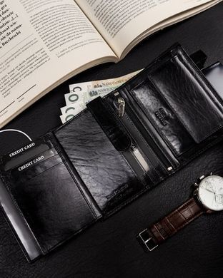 Кошелек мужской кожаный Badura B-N104-MIL NERO