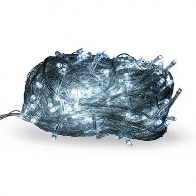 Новогодняя гирлянда комнатная нить 22 м 220 LED комнатная гирлянда белый провод Белый свет W220LED22MWW