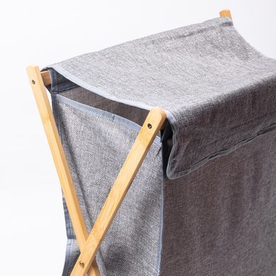 Кошик для білизни на підставці 52&times;30&times;60 (см) м'який Сірий HP-41-17, серый