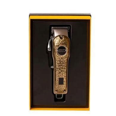 Машинка для стрижки Sokany SK-LF-9976 акумуляторна з 4 насадками та USB золото