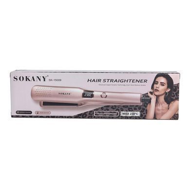 Утюжок для волос 50 Вт Розовый Sokany SK-15009