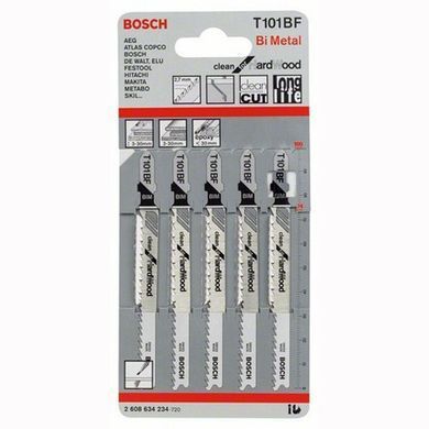 Полотно для лобзика Bosch (2608634234) T 101 BF, BIM 5 шт