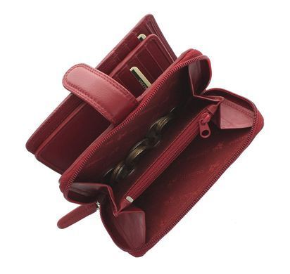 Гаманець жіночий шкіряний Visconti HT33 Madame RED