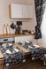 Готові штори Breakfast black (2 од.) 180х136 см, Черный