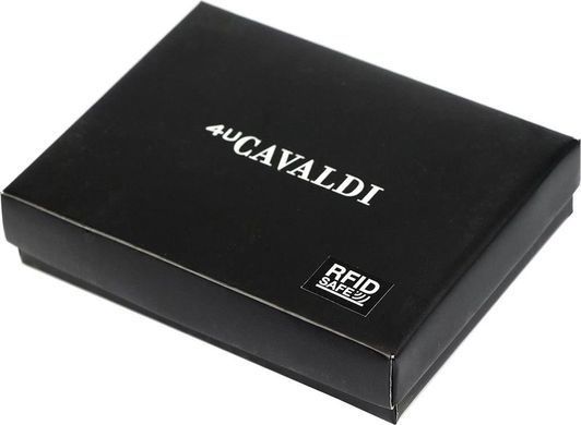 Кошелек мужской кожаный 4U CAVALDI N4L-P-CGN-1591 черный
