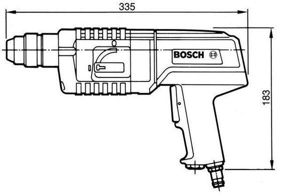 Пневматический перфоратор Bosch SDS-plus