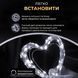 Гирлянда роса 10 метров USB на 100 led светодиодов капля на зеленой проволоке белая USB100L10MGW