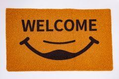 Килимок привратний WELCOME прямокутний 70*40 см коричневий HP-47-9, Коричневий