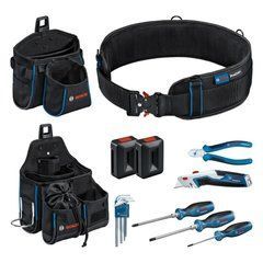 Пояс для інструментів і набір ручних інструментів(1600A02H5C) Bosch, Черный