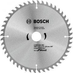 Пиляльний диск Bosch Eco for Wood 230x2,8x30-48T (2608644382)