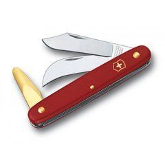 Ніж для саду Victorinox Budding and Pruning Knife 3, 100мм/3функ/красн мат (Vx39116), Червоний