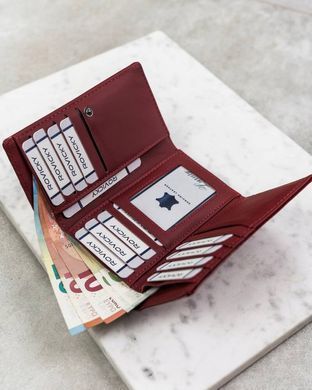 Гаманець жіночий шкіряний 4U CAVALDI H29-2-SH9-BL-2151 червоний