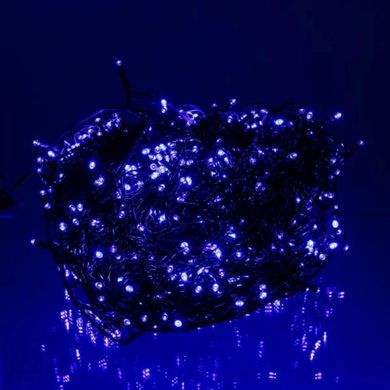 Гірлянда Різдвяна фея вулична 100 (м) 1000 LED чорний провід Синій CF1000L100MBBL