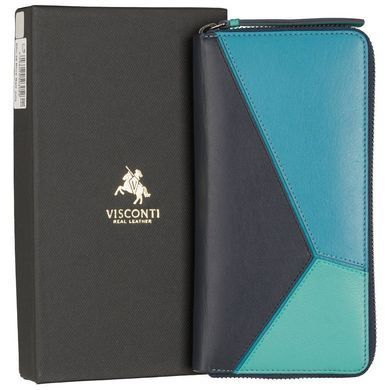 Кошелек женский кожаный Visconti BRC98 Julia (Blue Bell)