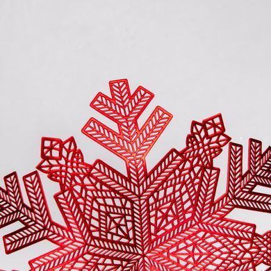 Коврик для сервировки стола Snowflake 38 см, красное золото HP-36327-14