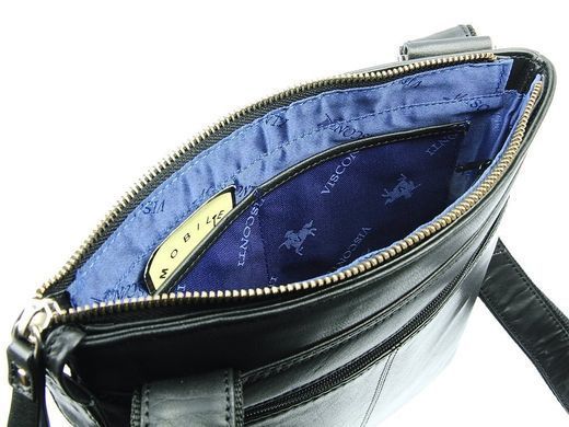 Мужская кожаная сумка Visconti ML25_blk
