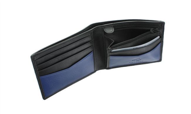 Гаманець чоловічий шкіряний Visconti VSL20 Sword c RFID Black Cobalt