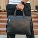 Чоловіча ділова сумка-портфель шкіряний Tiding Bag N90987 Чорна, Черный