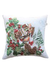 Новогодняя декоративная наволочка Squirrel Птичка 45х45 см
