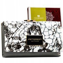 Гаманець жіночий шкіряний Peterson PTN PH23-LFL-6981 Black чорний