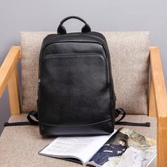 Мужской кожаный рюкзак городской Tiding Bag B2-08875A черный