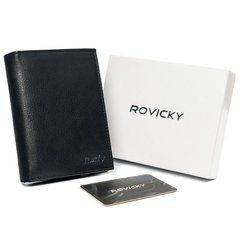 Гаманець чоловічий шкіряний Rovicky N4-PZ-CCR-RFID-2531 Чорний
