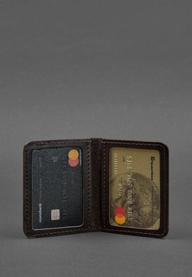 Шкіряна обкладинка для ID-паспорта і водійського посвідчення 4.0 коричнева, Коричневий