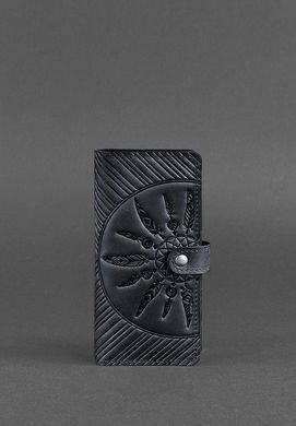 Кожаное женское синее портмоне 7.0 Инди