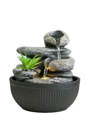 Фонтан декоративний Engard "Nature" 21х21х23 см (FT-06), серый