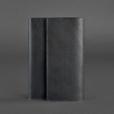 Шкіряний блокнот (Софт-бук) 5.1 чорний, Черный