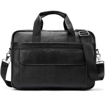 Чоловіча шкіряна сумка Tiding Bag RD-23164 Чорна, Черный