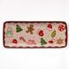 Блюдо сервірувальне новорічне для закусок Merry Christmas 34&times;14&times;2 (см) блюдо прямокутне різдвяне з порцеляни CR-1-38, Разные цвета