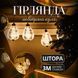 Гирлянда штора с фигурками Воздушный шар 3 метра 6 ламп теплый желтый свет 6L3MBAL
