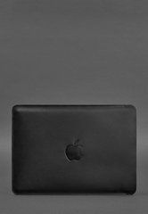 Шкіряний чохол для MacBook 15-16 Чорний, Черный, натуральна шкіра Crazy Horse