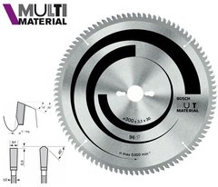 Пиляльний диск Bosch MULTImaterial 254 мм 96 зуб.