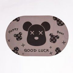 Діатомітовий овальний килимок Good Luck 38&times;58 (см) вологопоглинальнючий HP-42-56, Рожевий