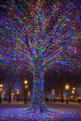 Гирлянда Рождественская фея уличная 100 м 1000 LED белый провод Мультиколор CF1000L100MWML