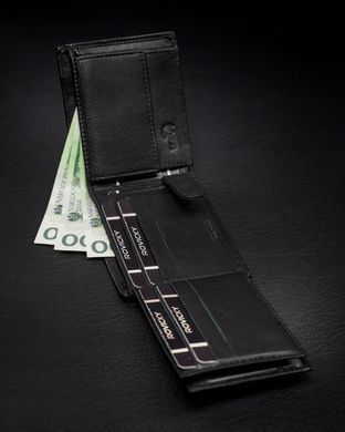 Кошелек мужской кожаный Rovicky N05-PZ-CCR-RFID-2654 Черный