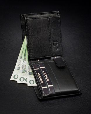 Кошелек мужской кожаный Rovicky N05-PZ-CCR-RFID-2654 Черный