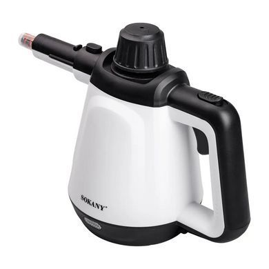 Пароочиститель ручной Sokany 1200 Вт с насадками, отпариватель для кухни, мебели и ванной, паровая чистка
