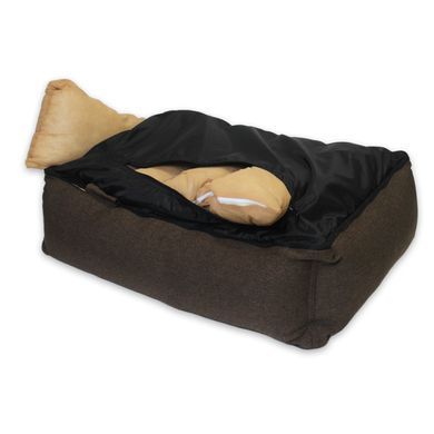 Лежак для собак и кошек Sweet Dreams Brown M - 80х55х25см