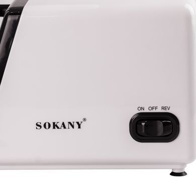 Електрична м'ясорубка для фаршу Sokany електром'ясорубка для дому потужна 2500 Вт з насадками Біла SK-312
