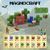 Магнітний конструктор Minecraft Будиночок із деревами та водою на 108 кубиків, Разноцветный