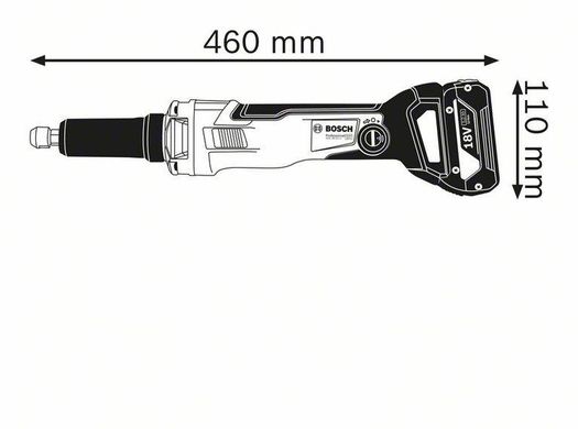 Акумуляторна пряма шліфувальна машина Bosch GGS 18V-23 LC Professional (0601229100)