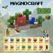 Магнітний конструктор Minecraft Будиночок із деревами та водою на 108 кубиків, Разноцветный